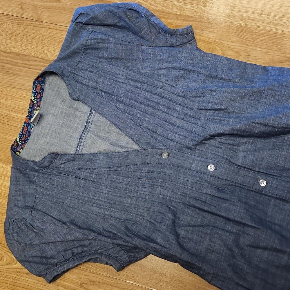 Old Navy cotton chambray dress sz XS - Picture 2 of 3